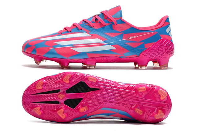 Chuteira Adidas F50 X Ghosted.1 FG - Rosa/Azul