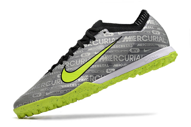 Chuteira Nike Mercurial Vapor 15 Elite Society - Prata/Verde