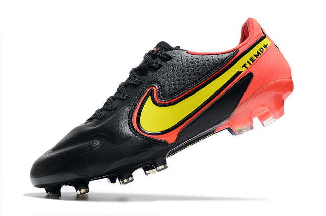 Chuteira Tiempo Legend 9 Elite FG - Preto/Vermelho