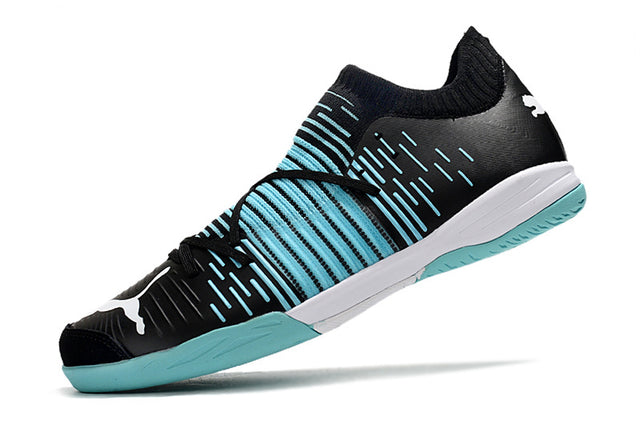 Chuteira Puma Future Z 1.1 Pro Cage - Preto/Azul/Branco