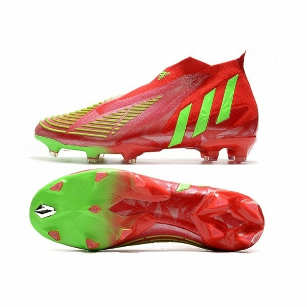 Chuteira Adidas Predator Edge+ FG - Vermelho/Verde
