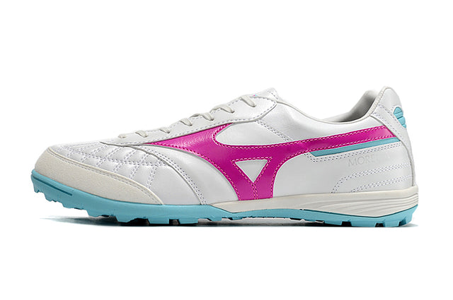 Chuteira Mizuno Morelia Neo Sala Society - Branco/Rosa