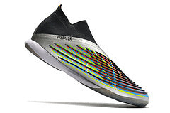Chuteira Adidas Predator Edge+ Futsal IC - Prata/Preto