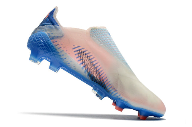 Chuteira Adidas Ghosted+ Campo FG - Azul/Vermelho