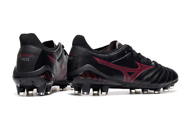 Chuteira Mizuno Morelia Neo 3 Campo FG - Preto/Vermelho
