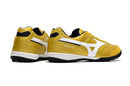 Chuteira Mizuno Morelia Neo Sala Society - Dourado/Branco