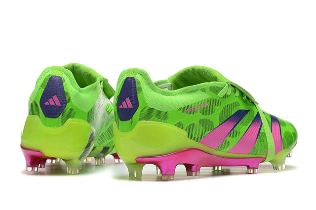 Chuteira Adidas Predstrike Elite Campo - Verde/Rosa