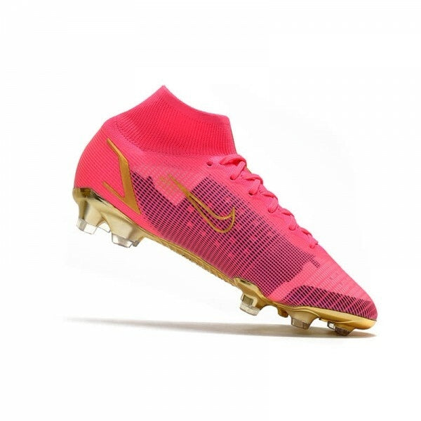 Chuteira Nike Mercurial Superfly 8 Elite Campo FG - Rosa/Dourado
