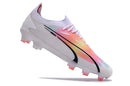 Chuteira Puma Ultra Ultimate Campo FG - Branco/Rosa