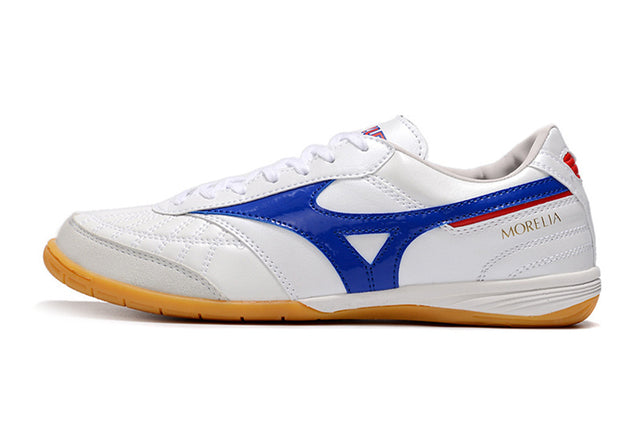 Chuteira Mizuno Morelia Sala Futsal - Branco/Azul