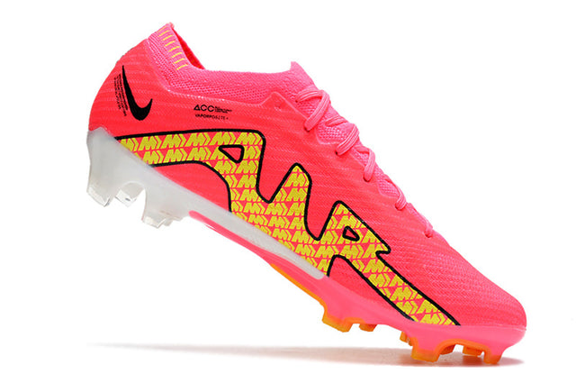 Chuteira Nike Air Zoom Mercurial Vapor 15 Elite FG - Rosa/Branco