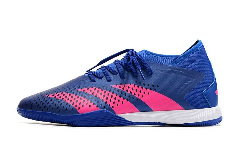 Chuteira Adidas Predator Accuracy.3 Futsal - Azul/Rosa