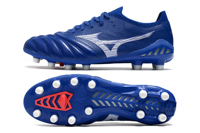 Chuteira Mizuno Morelia Neo 3 Campo FG - Azul/Branco