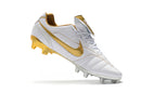 Chuteira Nike 10R Elite FG - Branco/Dourado