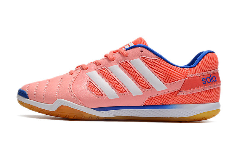 Chuteira Adidas Top Sala Futsal - Branco/Vermelho/Marrom