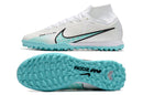 Chuteira Nike Mercurial Superfly 9 Elite Society - Branco/Azul