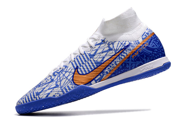 Chuteira Nike Mercurial Superfly 9 Elite Futsal IC - Azul/Branco