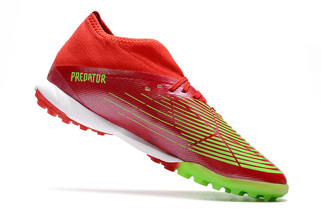Chuteira Adidas Predator Edge.3 Society TF - Vermelho/Verde