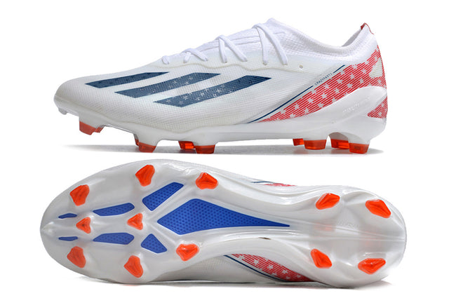 Chuteira Adidas X CrazyFast.1 FG - Branco/Azul