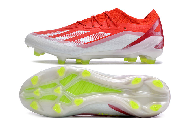 Chuteira Adidas X CrazyFast.1 FG - Vermelho/Branco