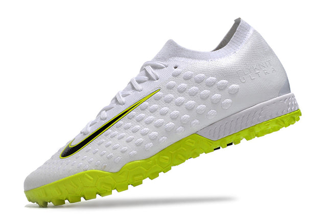 Chuteira Nike Phantom Ultra Venom Society TF - Branco/Verde