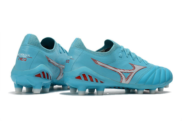 Chuteira Mizuno Morelia Neo 3 Campo FG - Azul/Branco