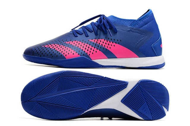 Chuteira Adidas Predator Accuracy.3 Futsal - Azul/Rosa