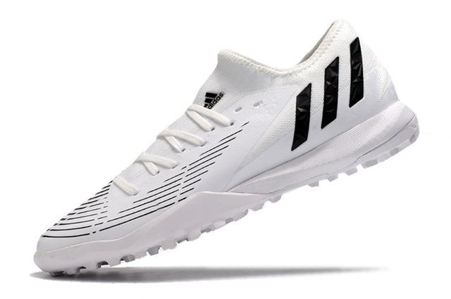 Chuteira Adidas Predator Edge.3 Low Society TF - Branco/Preto
