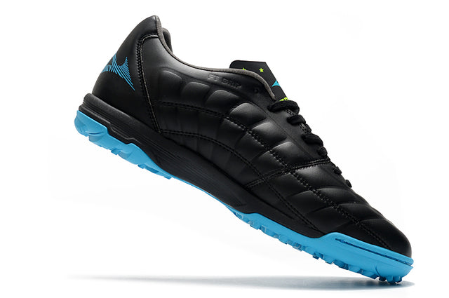 Chuteira Mizuno Rebula 3 Society - Preto/Azul/Verde