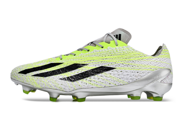 Chuteira Adidas X CrazyFast+ Strung FG - Cinza/Verde