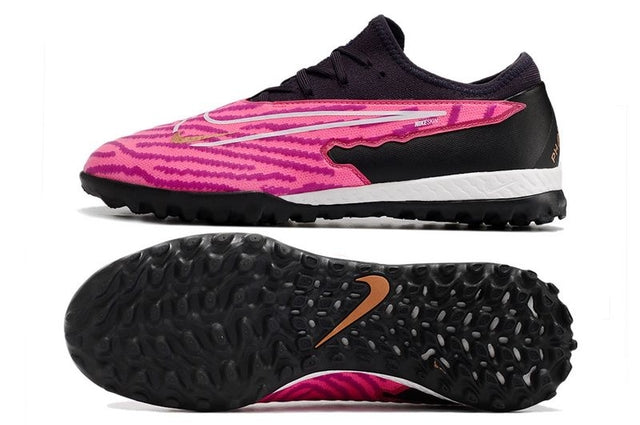 Chuteira Nike Phantom GX Pro Society TF - Rosa/Preto