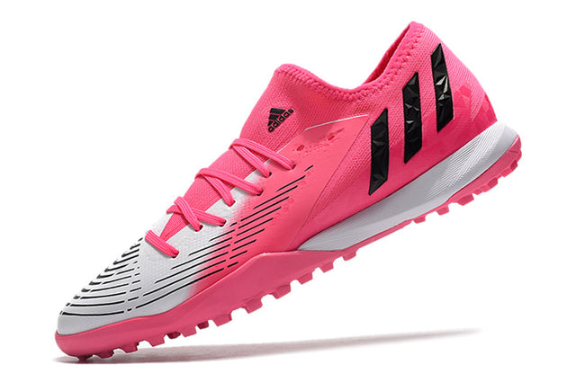 Chuteira Adidas Predator Edge.3 Low Society TF - Rosa