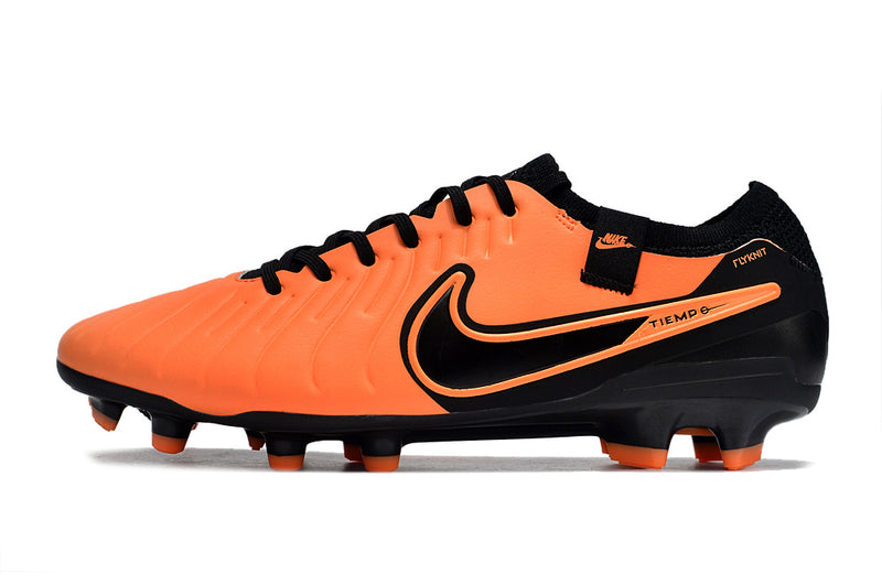 Chuteira Nike Tiempo Legend 9 Elite FG - Laranja/Preto