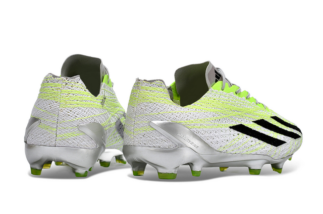Chuteira Adidas X CrazyFast+ Strung FG - Cinza/Verde