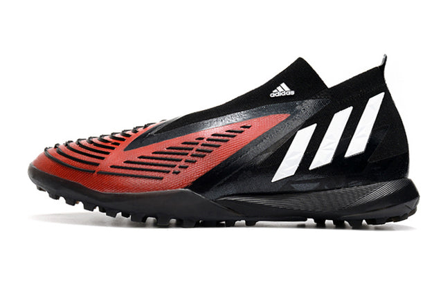 Chuteira Adidas Predator Edge+ Society TF - Preto/Vermelho