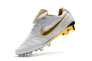 Chuteira Nike 10R Elite FG - Branco/Dourado