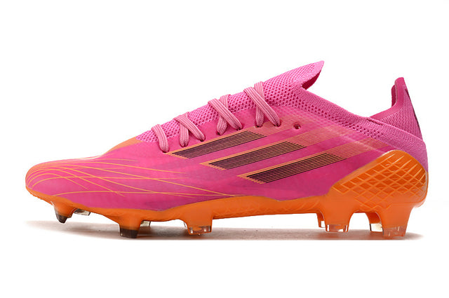 Chuteira Adidas Speedfow.1 FG - Rosa/Laranja