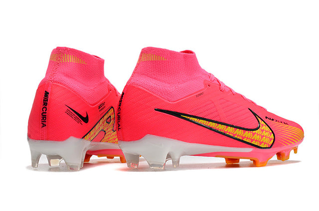 Chuteira Nike Air Zoom Mercurial Superfly 9 Elite - Rosa/Amarelo
