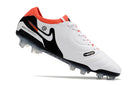 Chuteira Nike Tiempo 10 Elite Campo FG - Branco/Vermelho