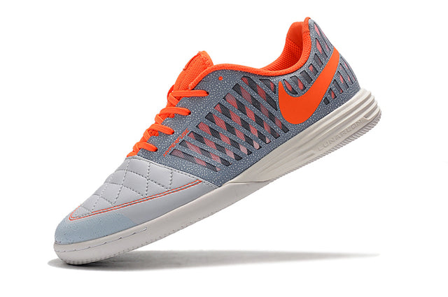 Chuteira Nike Lunar Gato Futsal - Cinza/Laranja