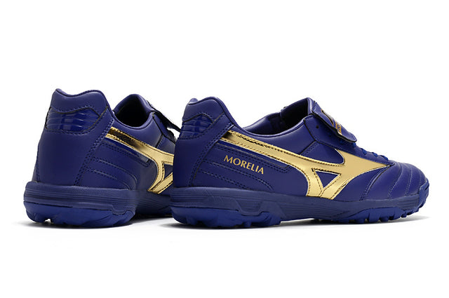 Chuteira Mizuno Morelia Neo 2 Society - Roxo/Dourado