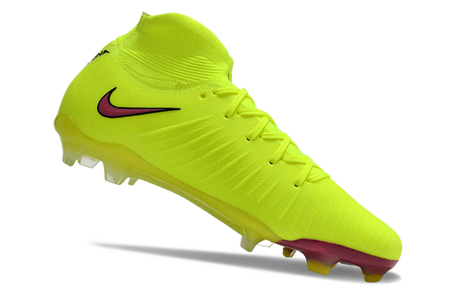 Chuteira Nike Campo Phantom Luna Elite Campo FG - Amarelo/Rosa