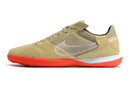 Chuteira Nike Street Gato Futsal IC - Bege/Laranja
