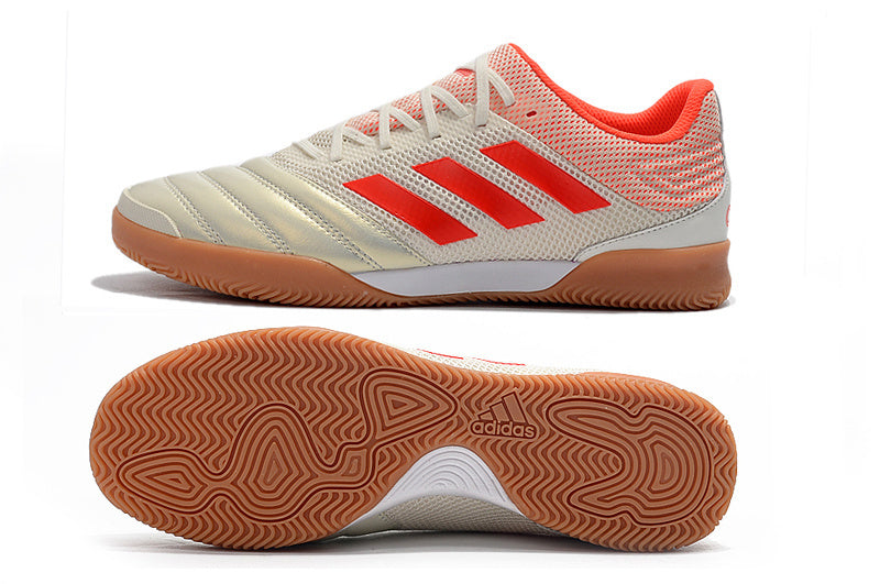 Chuteira Adidas Copa 20.1 Futsal - Branco/Vermelho