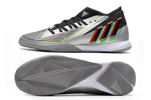 Chuteira Adidas Predator Edge.3 Futsal IC - Prata/Preto