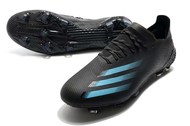 Chuteira Adidas Ghosted.1 Campo FG - Preto/Azul