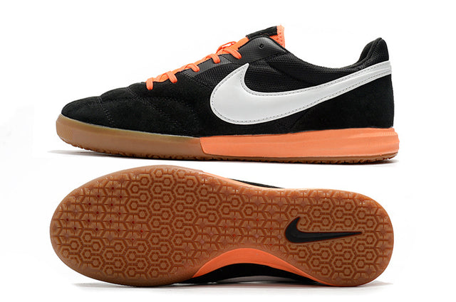 Chuteira Nike Premier 2 Futsal IC - Preto/Branco/laranja