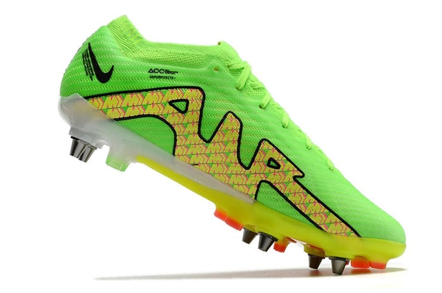 Chuteira Nike Air Zoom Mercurial Vapor 15 Elite SG - Verde/Amarelo