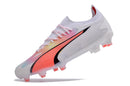 Chuteira Puma Ultra Ultimate Campo FG - Branco/Rosa