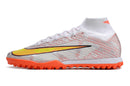 Chuteira Nike Mercurial Superfly 9 Elite Society - Branco/Laranja